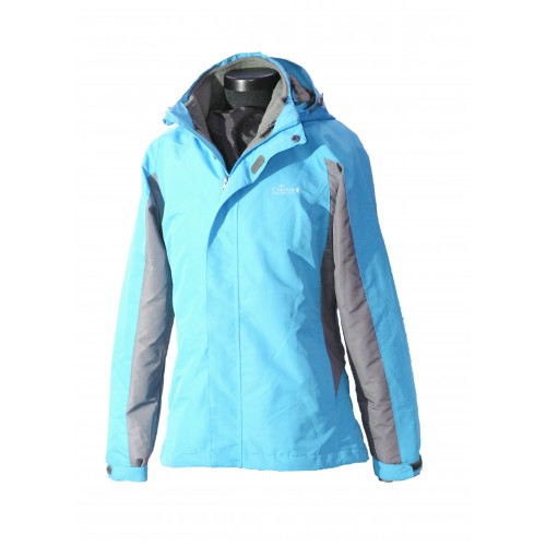 Women 2 in 1 Waterproof Jacket  - EH1205 Blue